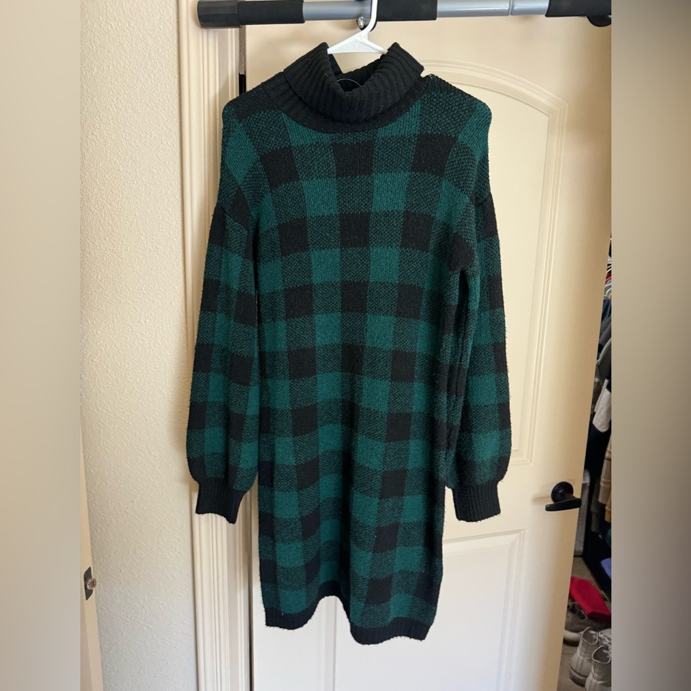 maurice’s plaid sweater dress